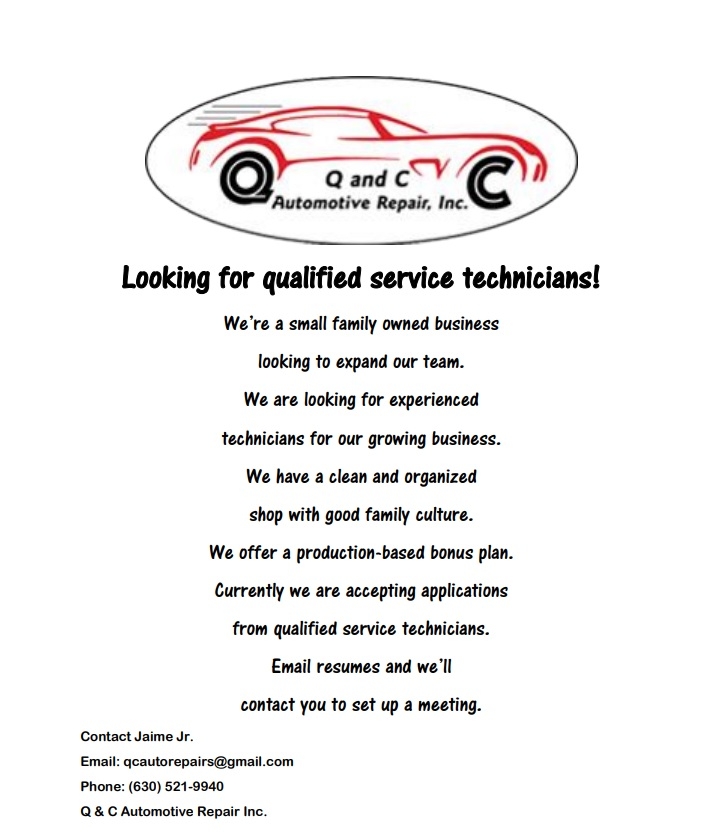 Auto Repair in Wood Dale Auto Mechanics Q & C Automotive Repair